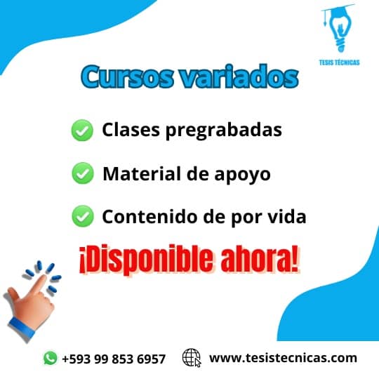 Cursos variados de ingeniería eléctrica y áreas afines