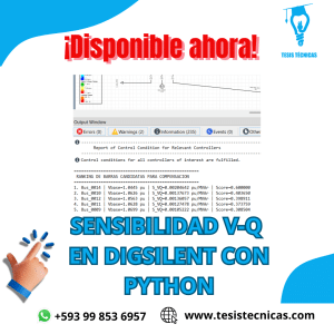 Pack Sensibilidad V-Q en DIgSILENT con Python