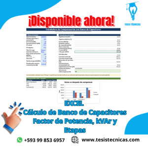 Calculadora de Banco de Capacitores en Excel | Factor de Potencia y kVAr