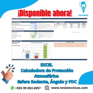 Calculadora de Protección Atmosférica en Excel | Esfera Rodante, Ángulo y PDC